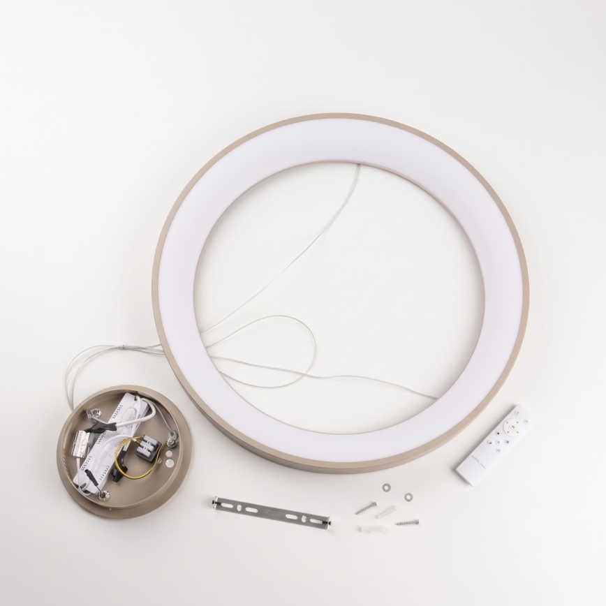BRILAGI - Suspension LED dimmable sur câble FALCON II LED/99W/230V 3000-6500K Ø 60 cm beige + télécommande
