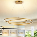 BRILAGI - Lustre LED dimmable suspendu sur câble TWISTER LED/105W/230V 3000-6000K Ø 100 cm doré + télécommande