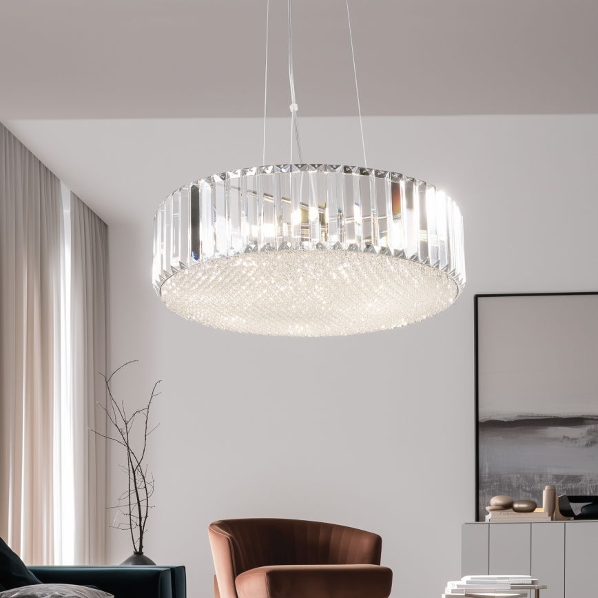 Brilagi - Lustre LED en cristal suspendu par câble GLAMOUR 5xG9/42W/230V