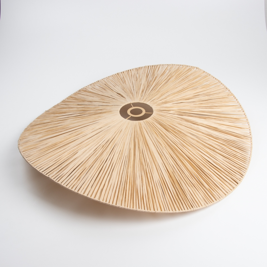 Brilagi - Lustre LED fixé au plafond CERIA BOHO 1xE27/40W/230V Ø 80 cm raphia/chêne