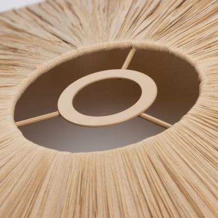 Brilagi - Lustre LED fixé au plafond CERIA BOHO 1xE27/40W/230V Ø 80 cm raphia/chêne
