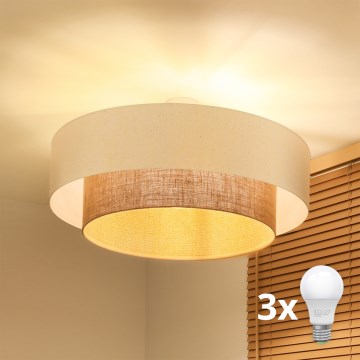 Brilagi - Lustre LED monté en surface style BOHO 3x E27/15W/230V Ø 80 cm