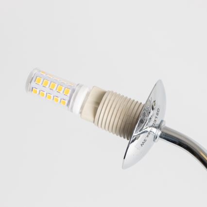 Brilagi - Lustre LED plafonnier MISTEL 15xG9/3W/230V chrome noir/fumé