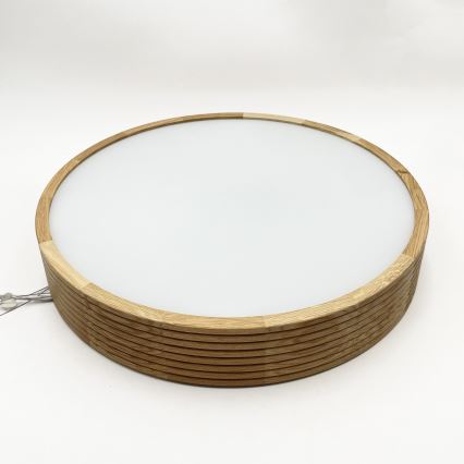 Brilagi - Lustre LED sur câble CARVALHO MODERN 3xE27/60W/230V chêne Ø 47,5 cm
