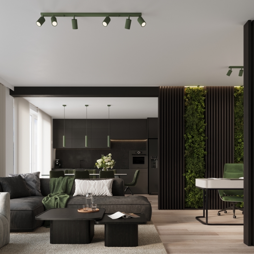 Brilagi - Lustre LED sur câble CRESTO 1x GU10/10W/230V, vert