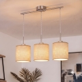Brilagi - Lustre LED sur câble NUBILA 3xE27/60W/230V, marron clair