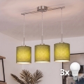 Brilagi - Lustre LED sur câble NUBILA 3xE27/60W/230V vert