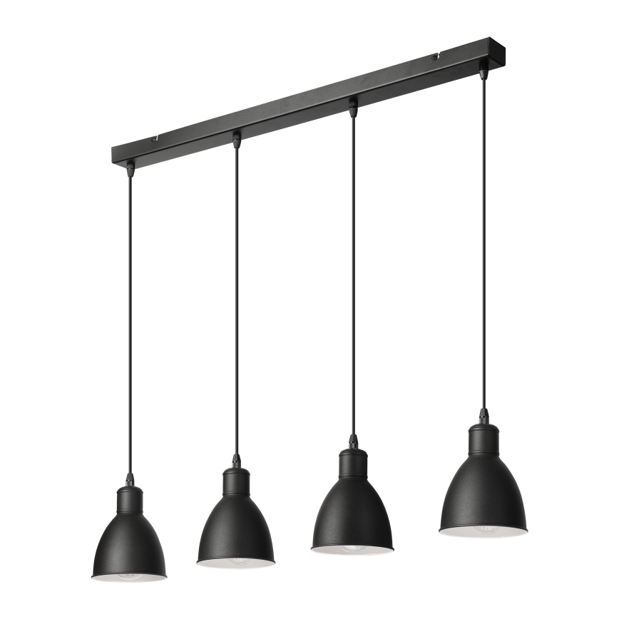 Brilagi - Lustre LED sur câble RIDDY 4xE27/60W/230V noir
