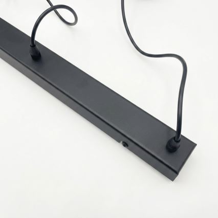 Brilagi - Lustre LED sur câble RIDDY 4xE27/60W/230V noir