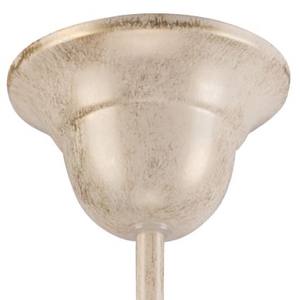 Brilagi - Lustre LED sur chaîne ANTICO 3xE27/60W/230V 3000K patine blanche
