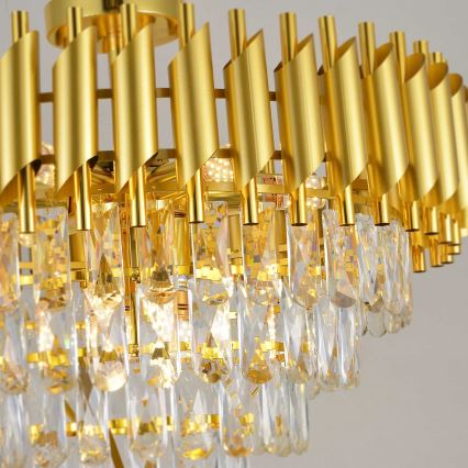 BRILAGI - Lustre plafonnier ECLIPSE 9xE14/10W/230V Ø 58 cm doré
