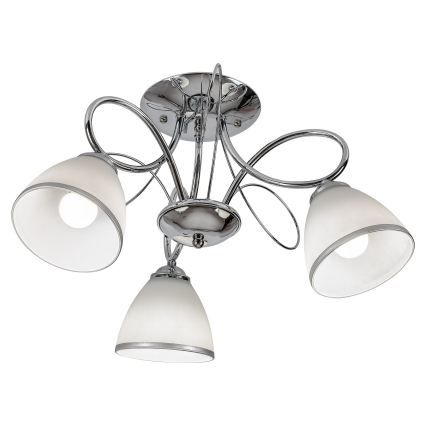Brilagi - Lustre plafonnier FRED 3xE27/60W/230V Ø 59 cm chrome brillant