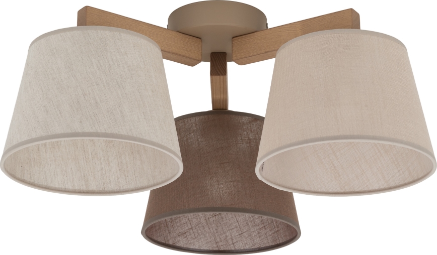 Brilagi - Lustre plafonnier LATTE SABIA 3xE27/60W/230V pin/mix