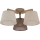 Brilagi - Lustre plafonnier LATTE SABIA 3xE27/60W/230V pin/mix