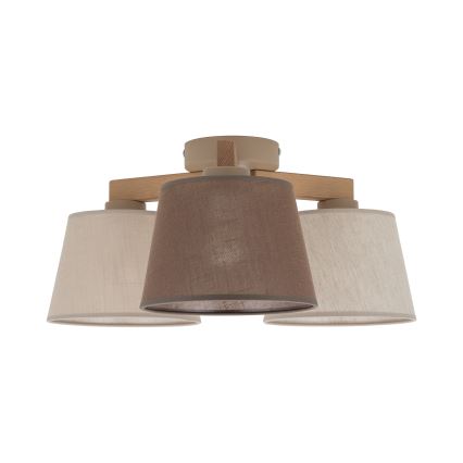 Brilagi - Lustre plafonnier LATTE SABIA 3xE27/60W/230V pin/mix