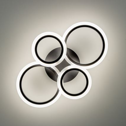 Brilagi - Plafonnier LED dimmable ORBITS LED/50W/230V 3000-6500K noir + télécommande