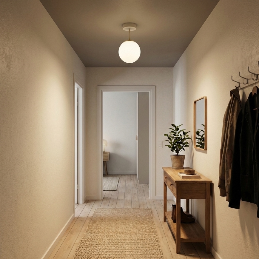 Brilagi - Lustre plafonnier MILO ECRU 1xE27/60W/230V beige/doré