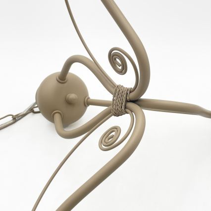 Brilagi - Lustre sur chaîne ANTICO MODERN 3xE27/60W/230V beige