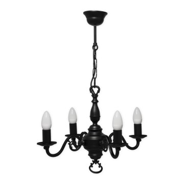 Brilagi - Lustre sur chaîne IMPERO 4xE14/60W/230V noir