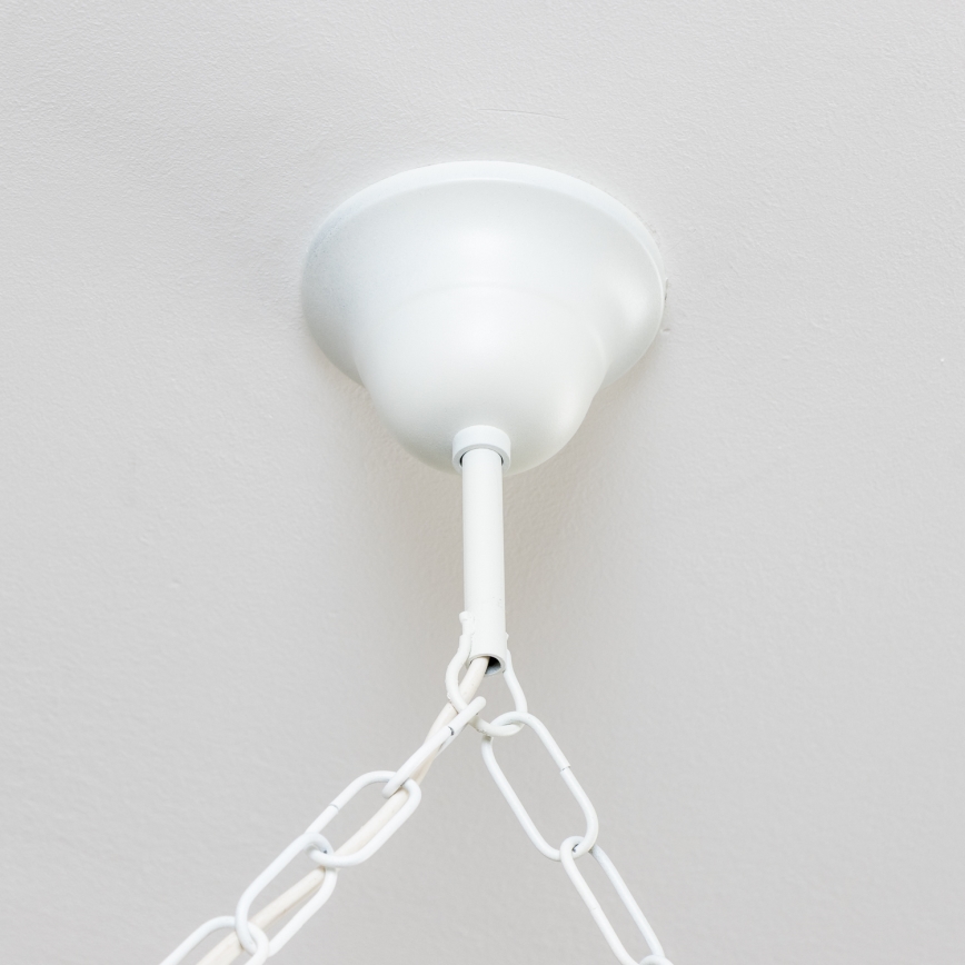 Brilagi - Lustre sur chaîne QUEEN 6xE14/40W/230V hêtre/crème