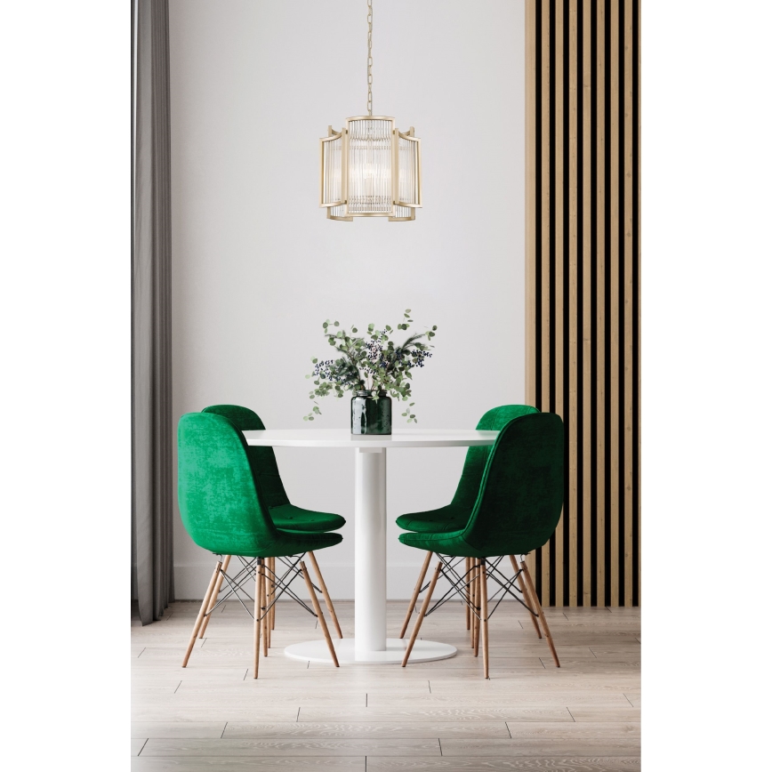 Brilagi - Lustre sur chaîne RAMOS 3xE14/60W/230V doré