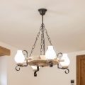 Brilagi - Lustre sur chaîne TIMONA 4xE14/40W/230V chêne