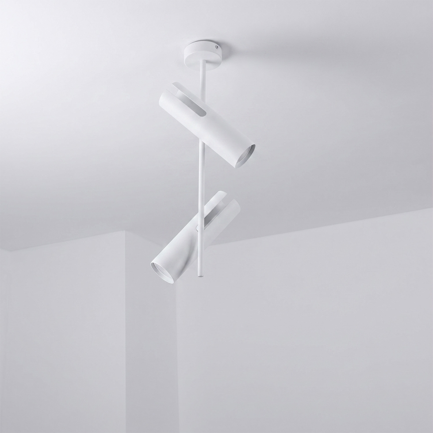 Brilagi - Lustre sur tige BRANCH 2xGU10/30W/230V blanc