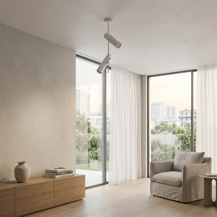 Brilagi - Lustre sur tige BRANCH 2xGU10/30W/230V blanc