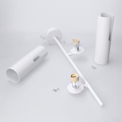 Brilagi - Lustre sur tige BRANCH 2xGU10/30W/230V blanc