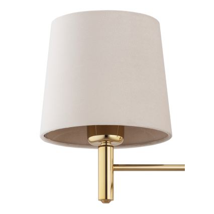 Brilagi - Lustre sur tige MONTE 3xE27/60W/230V beige/doré