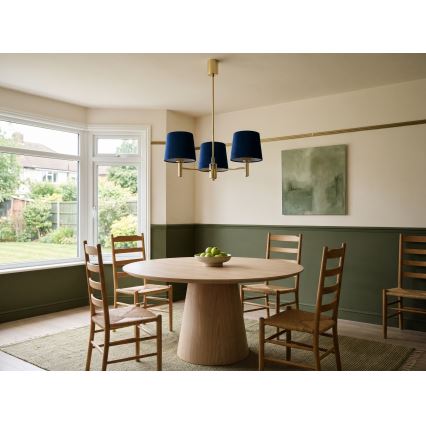 Brilagi - Lustre sur tige MONTE 3xE27/60W/230V bleu/doré