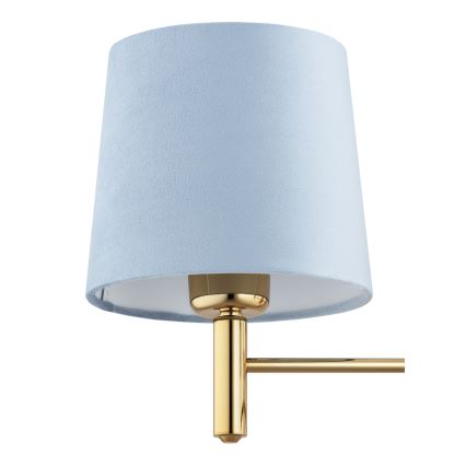 Brilagi - Lustre sur tige MONTE 5xE27/60W/230V bleu/doré