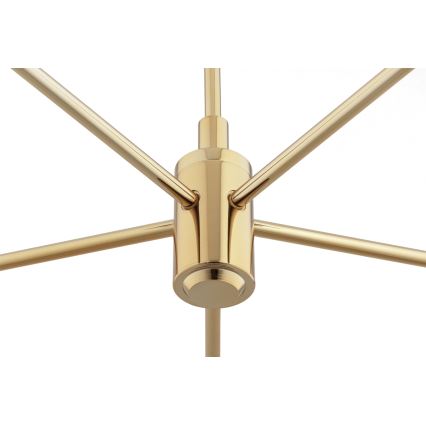 Brilagi - Lustre sur tige MONTE 5xE27/60W/230V marron/doré