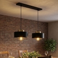 Brilagi - Lustre suspendu sur câble SPRING 2xE27/60W/230V noir/doré