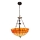 Brilagi - Lustre Tiffany en vitrail sur chaîne SIENNA 3xE27/60W/230V, Ø 50 cm