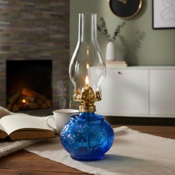 Brilagi - MERLIN petroleumlamp blauw