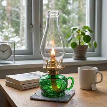Brilagi - MERLIN petroleumlamp, groen