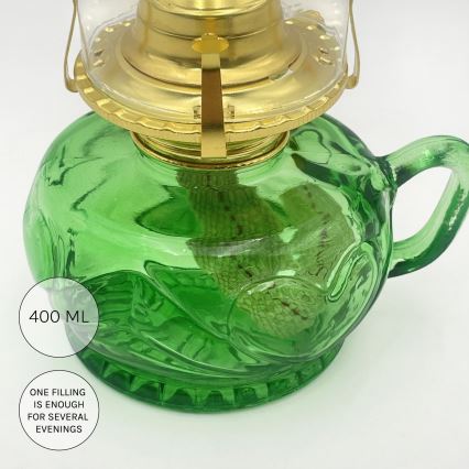 Brilagi - MERLIN petroleumlamp groen