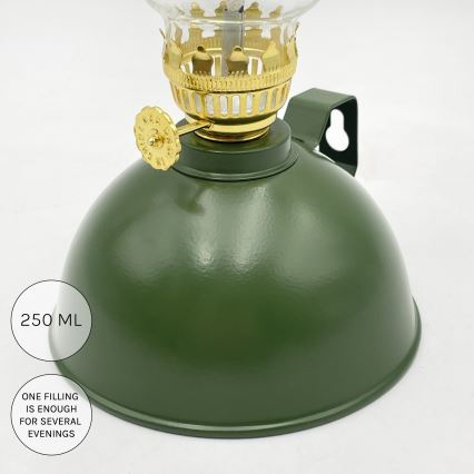 Brilagi - MERLIN petroleumlamp groen