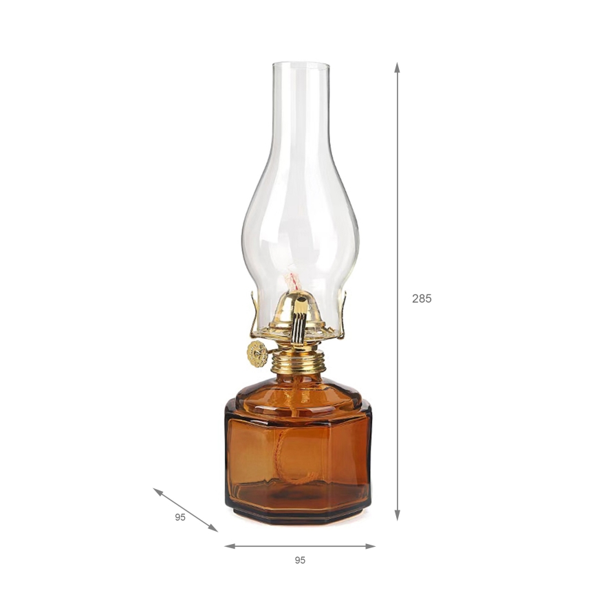 Brilagi - MERLIN petroleumlamp oranje