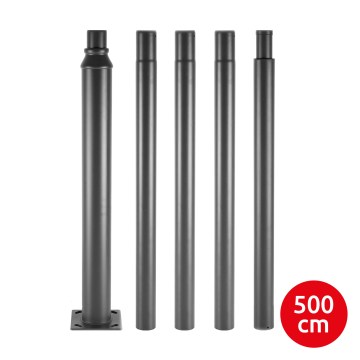 Brilagi - Metalen lichtmast voor URBAN buitenverlichting, 5 m, Ø 58 mm, antraciet