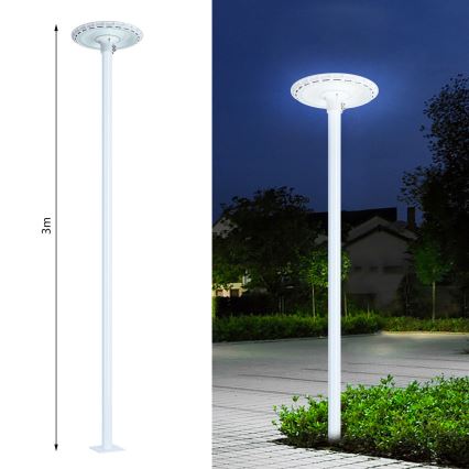 Brilagi - Metalen paal voor buitenverlichting URBAN 3 m pool diameter 58 mat wit