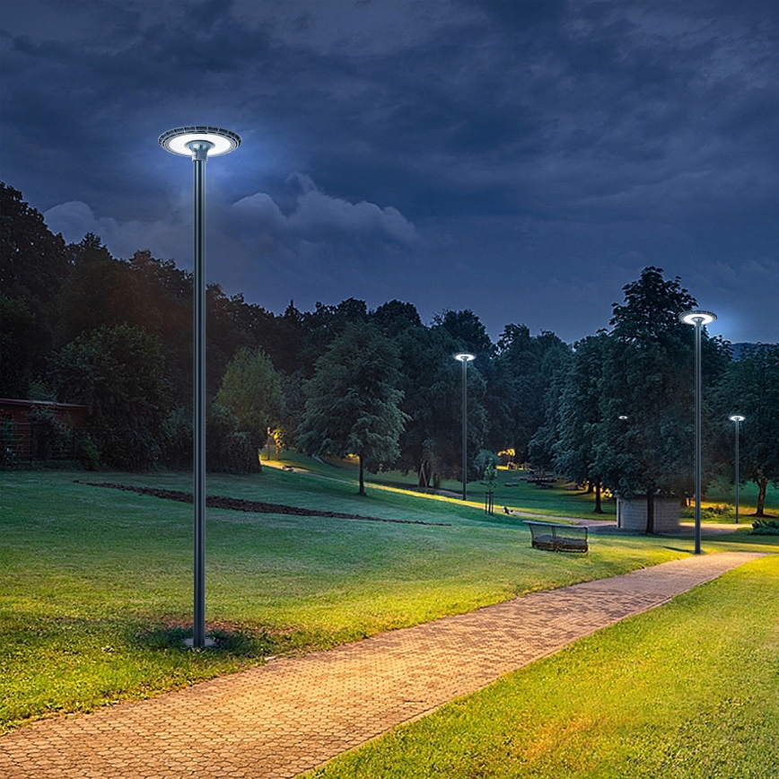 Brilagi - Metalen paal voor URBAN buitenverlichtingsmast, 4 m, Ø 58 mm, antraciet