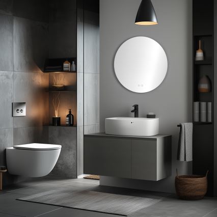 Brilagi - Miroir chauffant LED pour salle de bains DEMI PRO LED/20W/230V Ø 60 cm IP44 IRC 90 dimmable + CCT