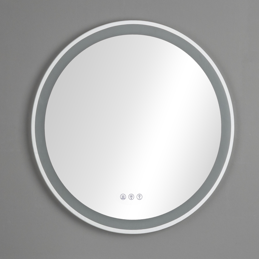 Brilagi - Miroir chauffant LED RGBW pour salle de bains AVA PRO LED/18W/230V Ø 60 cm IP44 IRC 90 dimmable + CCT