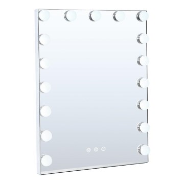 Brilagi - Miroir de maquillage HOLLYWOOD LED dimmable/15W/230V 3000/4000/6500K 55x70 cm blanc