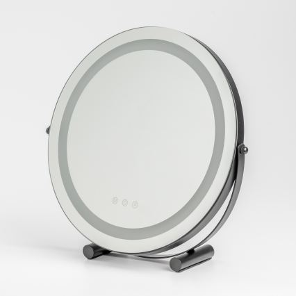 BRILAGI - Miroir de maquillage LED dimmable CALIFORNIA LED/17W/230V 3000/4000/6500K Ø 42 cm noir