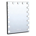Brilagi - Miroir de maquillage LED à intensité variable HOLLYWOOD LED/15W/230V 3000/4000/6500K 55x70 cm noir