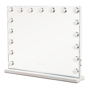 Brilagi - Miroir de maquillage LED dimmable HOLLYWOOD LED/15W/230V 3000/4000/6500K 60x50 cm blanc