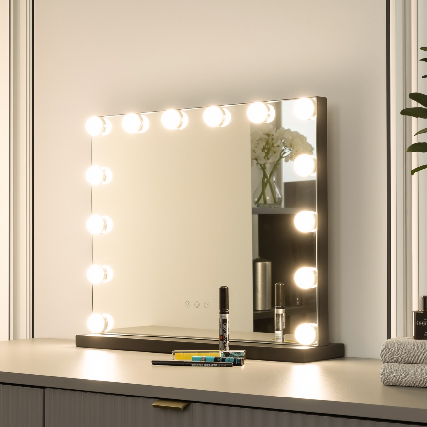 Brilagi - Miroir de maquillage LED dimmable HOLLYWOOD LED/15W/230V 3000/4000/6500K